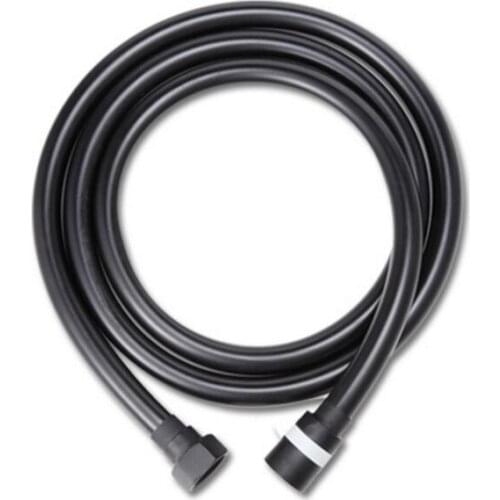1.5m pvc black color hose shower pipe G1/2" PVC Flexible Plumbing Hoses Tube For Bathroom shower Set PH01