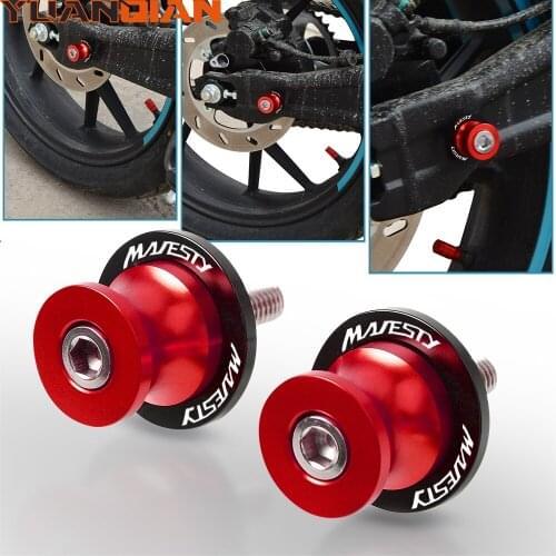 Motorcycle CNC Frame Stands 6MM Screws sliders Swingarm Spools Slider FOR YAMAHA Majesty 400 125 Majesty400 Majesty125 M6 M8 M10