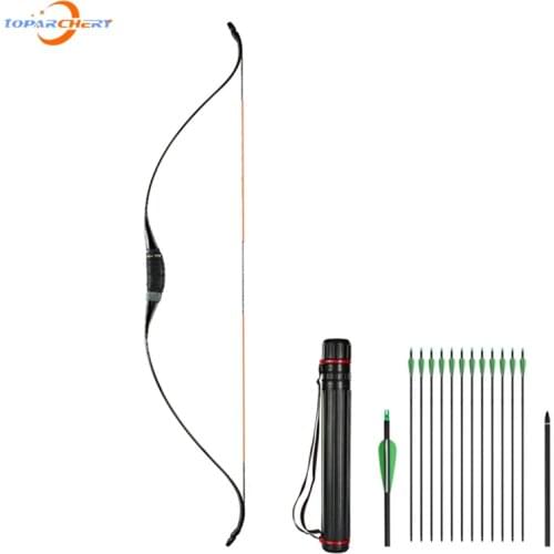 Traditional Bow Archery Recurve Bow Target Shootiing Practice Bow Powerful Hunting Bow 25-45lbs