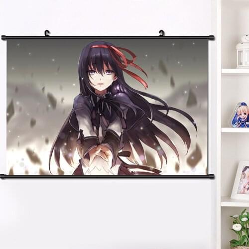 Anime Puella Magi Madoka Magica Kaname Madoka Wall Scroll Poster Manga Wall Hanging Poster Home Decoration Art Gifts 40*60cm