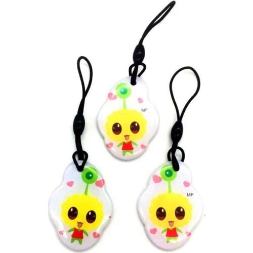 Lovely Pattern 13.56MHz IC Clone Rewritable UID Changeable 1K S50 Smart Keyfobs Key Tag RFID Duplicator Fast Shipping