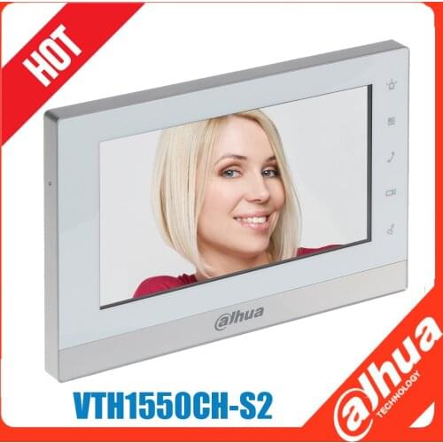 Dahua VTH1550CH-S2 Indoor Monitor 7" Touch Screen IP Video Intercom SD Card Slot IPC Surveillance Alarm Replace VTH1550CH