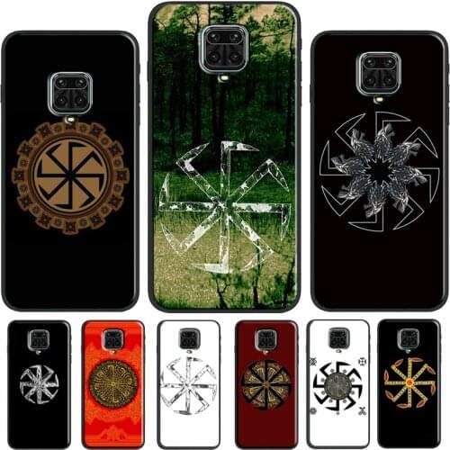 Slavic Viking Kolovrat Symbol Phone Case For Redmi Note 10 Pro 9S 8T Note 8 Note 9 Pro Cover For Redmi 9T 9 9C 7A 8A 9A