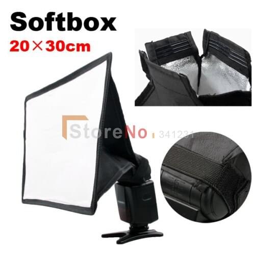 2PCS 20x30CM Flash softbox diffuser for YN560,YN468,YN467,YN465,YN460 II,YN462,YN460 With Tracking Number