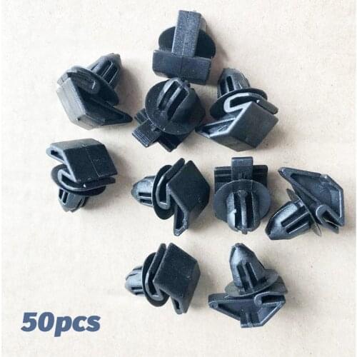 50Pcs Fender Corner & Rocker Moulding Clip Nylon for Ford W790225-S900 2012 -2018