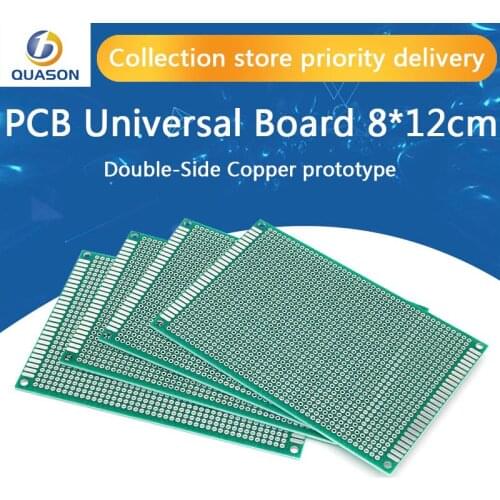 8X12 cm double-Side Copper prototype pcb 8*12 cm Universal Board for Arduino