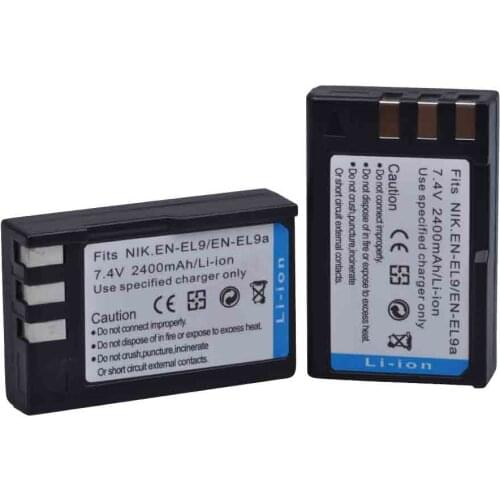 2400mAh EN-EL9 EN-EL9a ENEL9 ENEL9a EN EL9 Battery for Nikon D40 D40X D60 D3000 D5000 Digital Camera