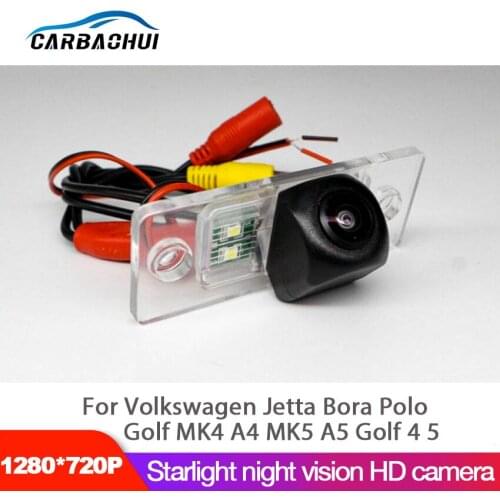 Car Backup Rear View Camera For Volkswagen Jetta Bora Polo Golf MK4 A4 MK5 A5 Golf 4 5 CCD Full HD Reverse camera Night vision