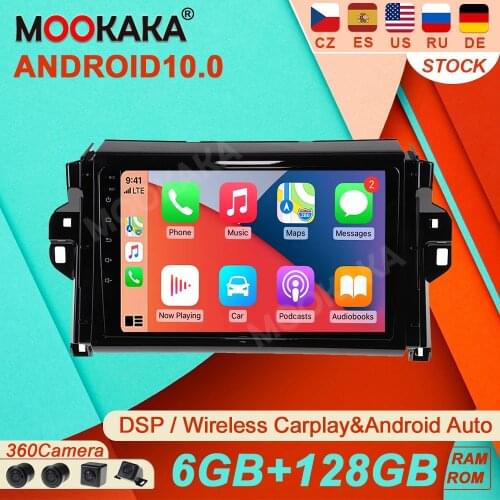 6+128G Android10.0 DSP For Toyota Hilux 2015-2018 Car Radio Multimedia Video Player NavigationGPS Accessories Auto 2 Din NO DVD