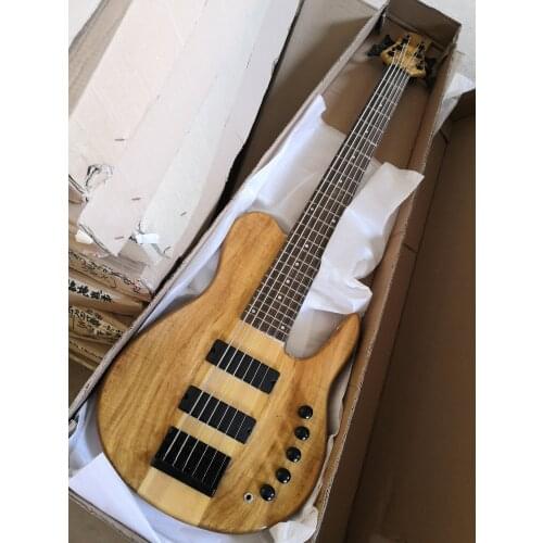 Butterfly logo 6 strings bass guitar neck thru body Fodero electric bass free shipping Bajo Basse