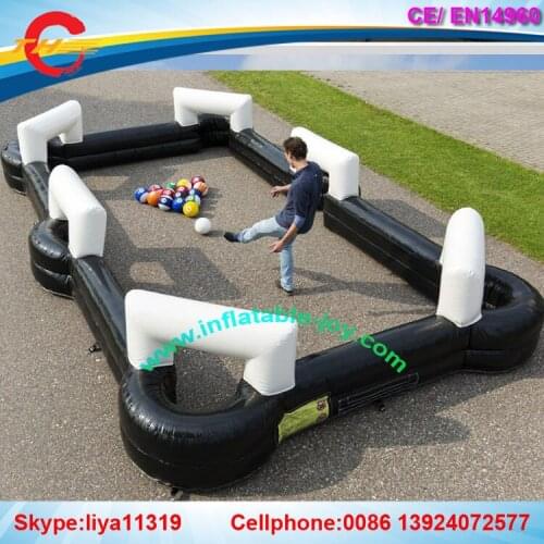Free air shipping to door giant Inflatable SOCCER BILLIARDS game,inflatable Soccer Pool table Game,inflatable snooker pool table