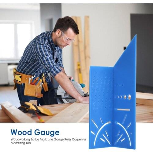 Black Aluminum/Plastic Scriber Dovetail Marking Template Vertical Angle Calibration Practical Guide Marker Woodworking Tool