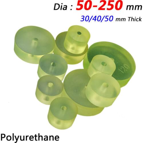 1Pcs Dia. 50-175mm Polyurethane Round Flat Washer PU Bumper Pad Gasket 30/40/50mm Thick Industry