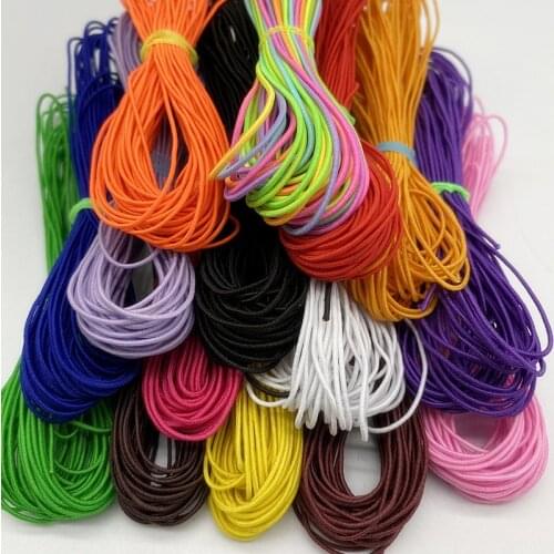 New10 Yards/lot 1.0mm Hight-Elastic Bands Spool Sewing Band Round Elastic Cord Diy Handmade Sewing Materials