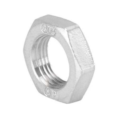 Pipe Fitting Stainless Steel Ss 304 Hex Nuts Hex Nuts 1/8" 1/4" 3/8" 1/2" 3/4" 1" 1-1/4" 1-1/2" BSP