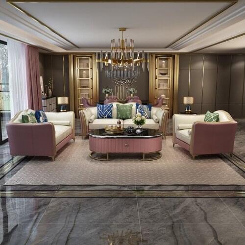 KAROIS A172Modern Light Luxury Living Room Sofa Combination Corner Nordic Italian Minimalist Leather Art Sofa