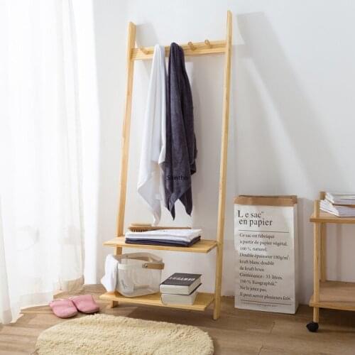Creative Solid Wood Landing Hat Rack Shelf Ladder Against The Wall Hanging Clothes Rack Pine Wood Japanese System Northern
