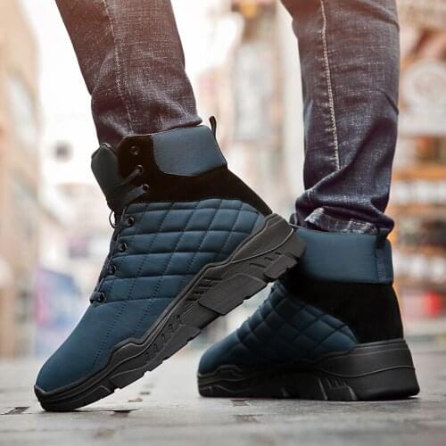 Slip on Fashion black snow spring Casual dress casual sneakers boots men sport sapatos for mens shoe canvas 2020 winter man de