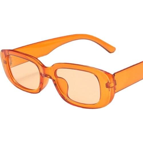 Small Rectangle Sunglasses Women 2021 High-end Fashion Vintage Brand Designer Square Sun Glasses Shades Female UV400