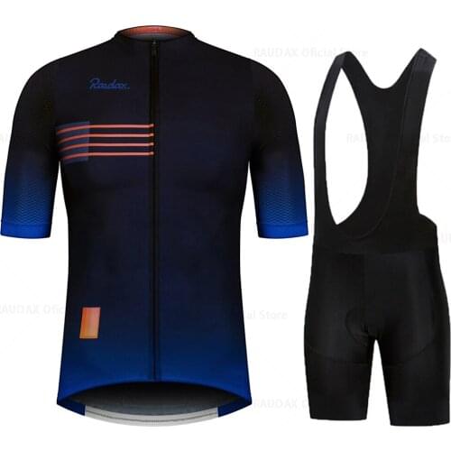 Mens Cycling Clothing 2021 Breathable Anti-UV Summer Quick Dry Cycling Jersey Set Breathable Sport Mtb Suit Bicycle Jerseys
