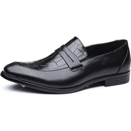 Men Oxfords Genuine Leather Dress Mens Casual Shoes Luxury Brand Mens Loafers Moccasins Business Formal Dress Shoes