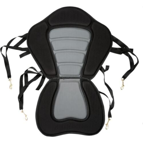 Kayak Padded Seat Rowing Boat Soft Non-Slip Padded Base Adjustable Backrest With Boat Cushion