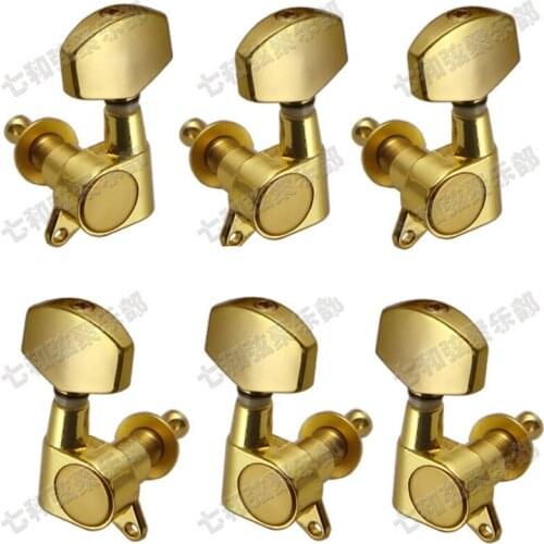 A Set Gold Sealed Gear Guitar Tuning Pegs keys Tuners Machine Heads for Acoustic Electric guitar accessories parts