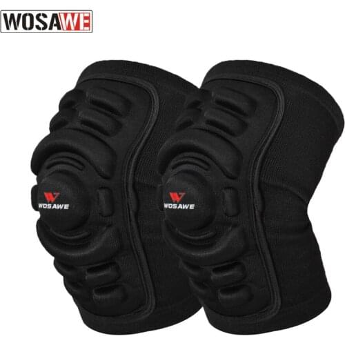 WOSAWE 2pcs Knee Protector Skating Roller Basketball Kneepads Elbow Support Cycling Guard Mtb Downhill Bicycle Knee Support