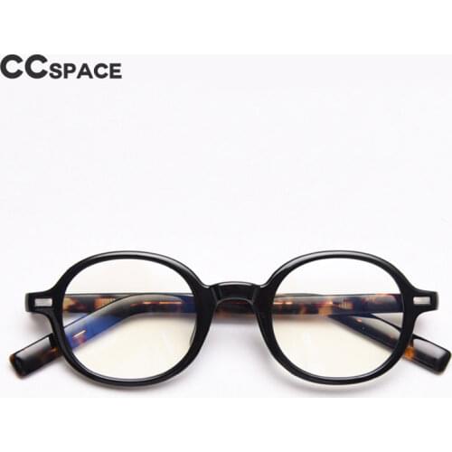 49828 Retro Anti Blue Light Oval Acetate Leg TR90 Optical Glasses Frames Men Women Fashion Computer Eyeglasses