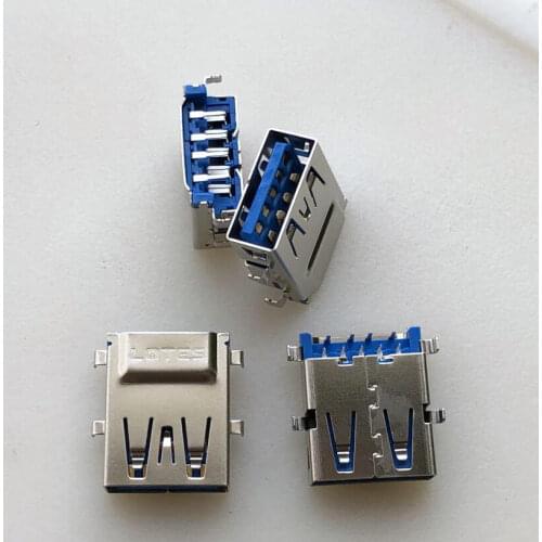 Original brand new USB 3.0 female head blue rubber core advanced USB connector