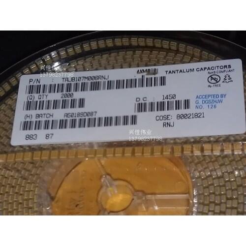 Original 20pcs/ 6.3v100UF 107 100UF 6.3V B 3528 1210 Tantalum Capacitor