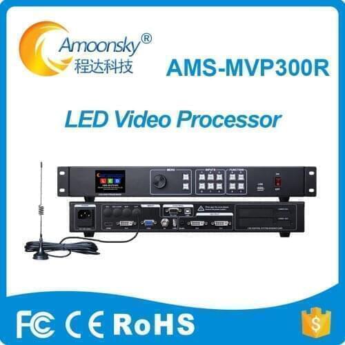 Full color led display scaler ams-mvp300R led video wall controller support timing switching signal for led screen indoor