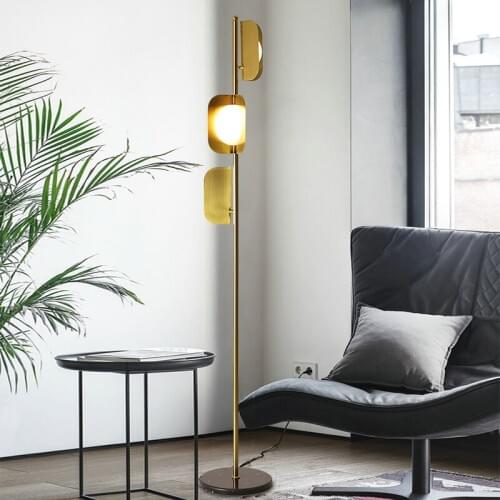 Postmodern Light Luxury Floor Lamp Minimalist Living Room Bedroom Bedside Lamp Simple Creative Marble Lamp