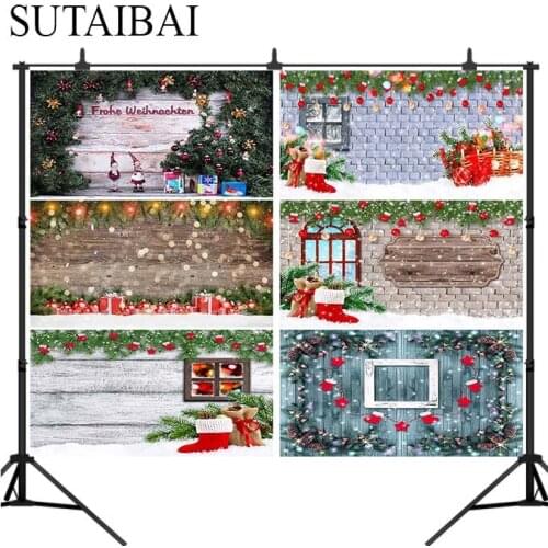 Christmas tree lights gifts photography studio background cloth Xmas children family party decoration photo backdrop