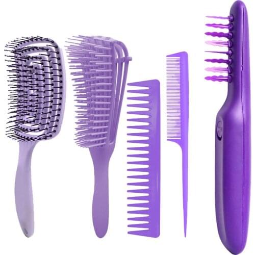 Brosse Tangle Hair Brush Anti-static Scalp Massage Hair Comb Detangling hair Brush for Curly Hair Salon Hair Styling Tools