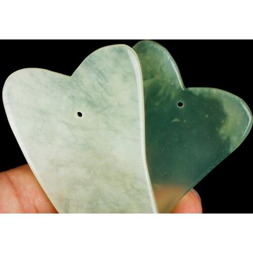 1PCS Traditional Physical Guasha Jade Board Scraping Scraper Tool SPA Salon Body Massager Beauty Health Care Tools