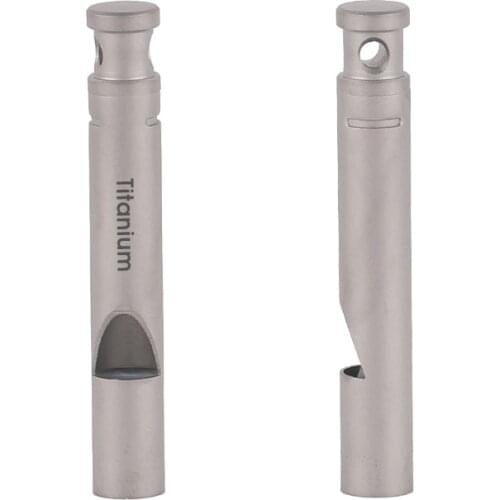 Tiartisan Pure titanium survival whistle lightweight portable outdoor camping equipment high frequency hanging home whistle