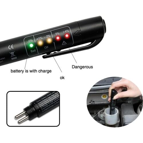 New Best Brake Fluid Tester LED Car Vehicle Auto Automotive Testing Tool fluid tester Car Brake Fluid Tester Pen in stock