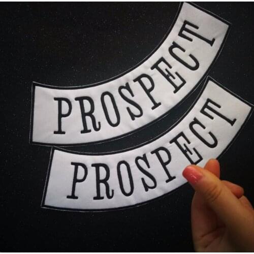PROSPECT banner patch embroidery biker club sticker badges