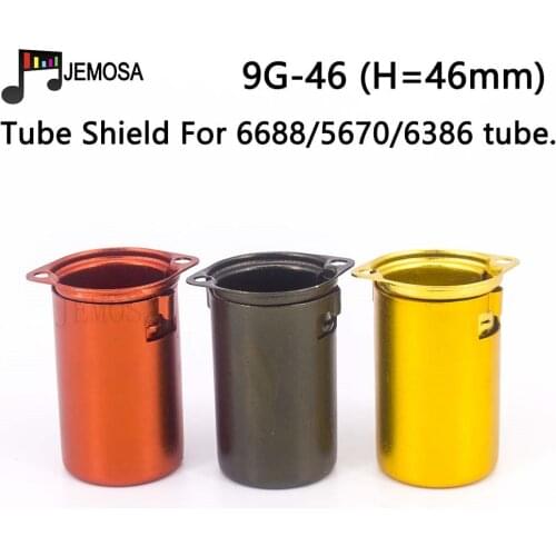 10PCS Full Aluminum Tube Socket Shielding Cover For 6688 6386 5670 Vacuum Tube 9-Pin Electronic Tube Shield Vintage Amplifier