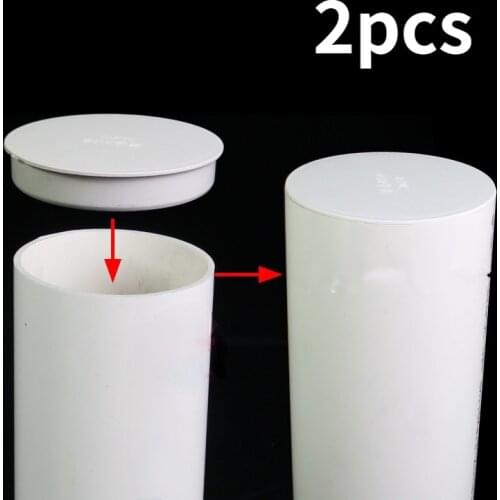 2pcs PVC pipe cap Decor cover 75-110mm tube Insert plug Water Stop Hose End Connectors for Garden Irrigation Farm Accessories