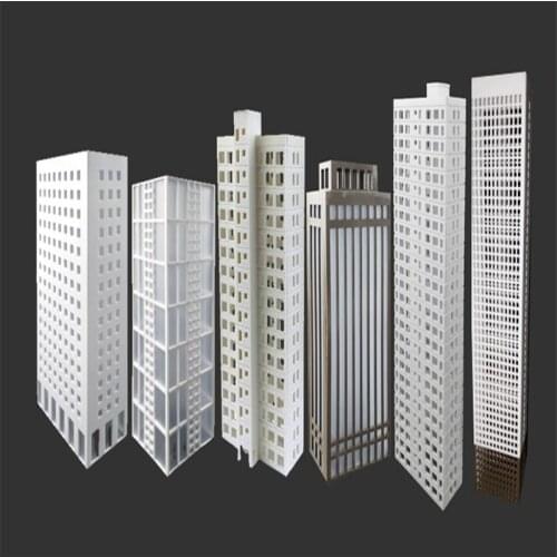 2pcs/lot 1/300 Scale Architecture Model Building For Train Layout