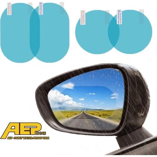 2Pcs Car Rear Mirror Protective Film Anti Fog Window Clear Rainproof Rear View Mirror Anti-glare Soft Film Auto Accessories