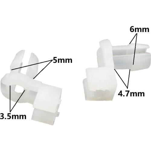 30 PCS Auto Plastic Door Lock Rod Clip Fixeding Side Fastener Clips White Car Fitting