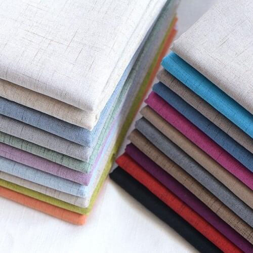 50*145CM Thickened bamboo linen Imitation cotton linen fabric Sofa tablecloth clothes making DIY Handmade