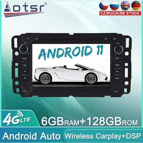 Android 11 128GB Car Radio For GMC Yukon Tahoe 2007 - 2012 Audio Multimedia Player GPS Navigation Auto Stereo Head Unit Carplay