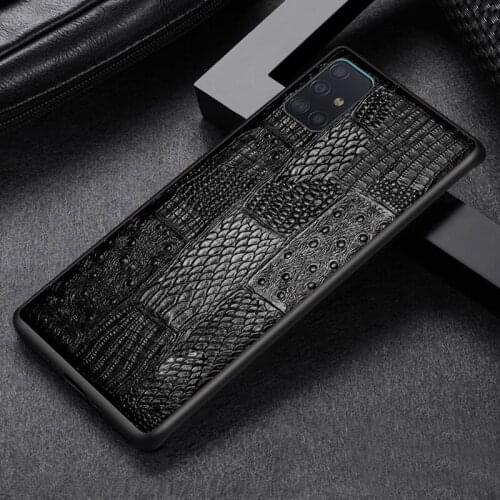 For Samsung Galaxy A72 A32 A52 5G ultra Back cover Genuine Leather First layer Cowhide A70 A71 A51plus 4G mobile phone case