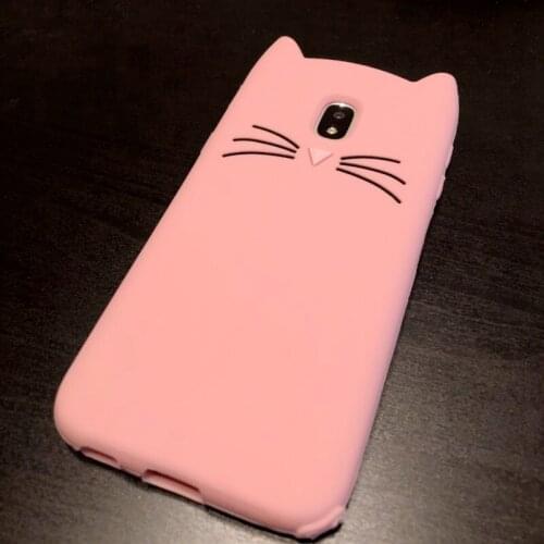 Cat Case For Samsung Galaxy J3 J5 J7 2016 2017 Soft Silicone Cartoon Back Phone Cover Case For Samsung J1 2016 J120 J120F Coque