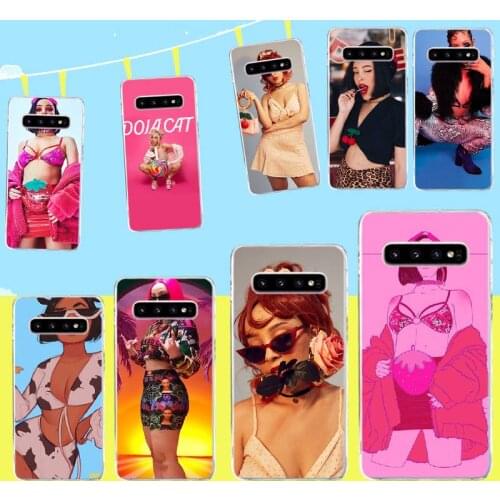 PENGHUWAN Doja Cat TPU black Phone Case Cover Hull for Samsung S9 plus S5 S6 S7 edge S8 S10 plus