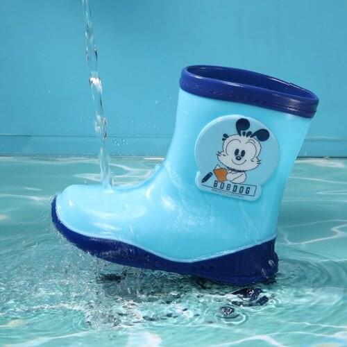 New Fashion Child Water Boots Non-Slip Rubber Kids Cartoon Shoes Childrens Water Shoes Waterproof Rain Shoes
